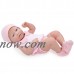 JC Toys La Newborn 17" All-Vinyl La Newborn with Blonde Hair in Pink Outfit. REAL GIRL!   568347987